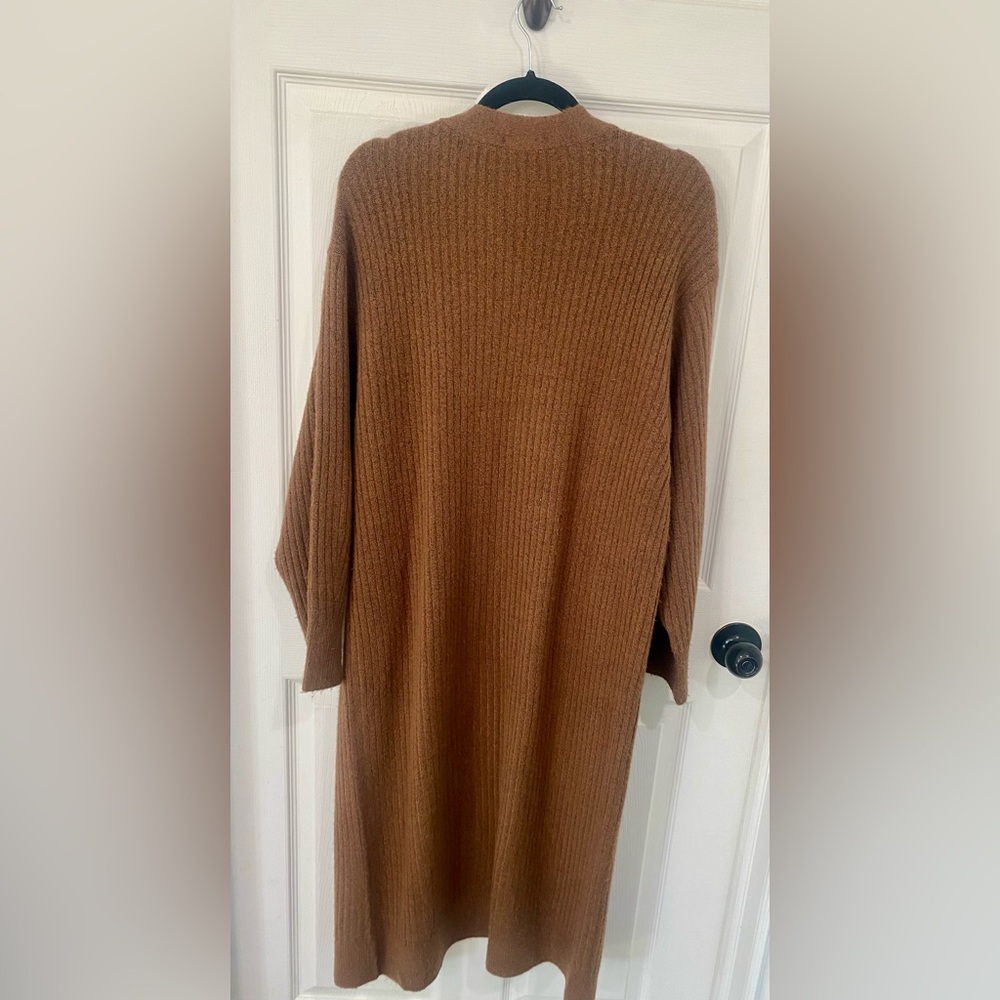 Ricki's Cozy Tan Cardigan Sweater - Picture 2 of 3